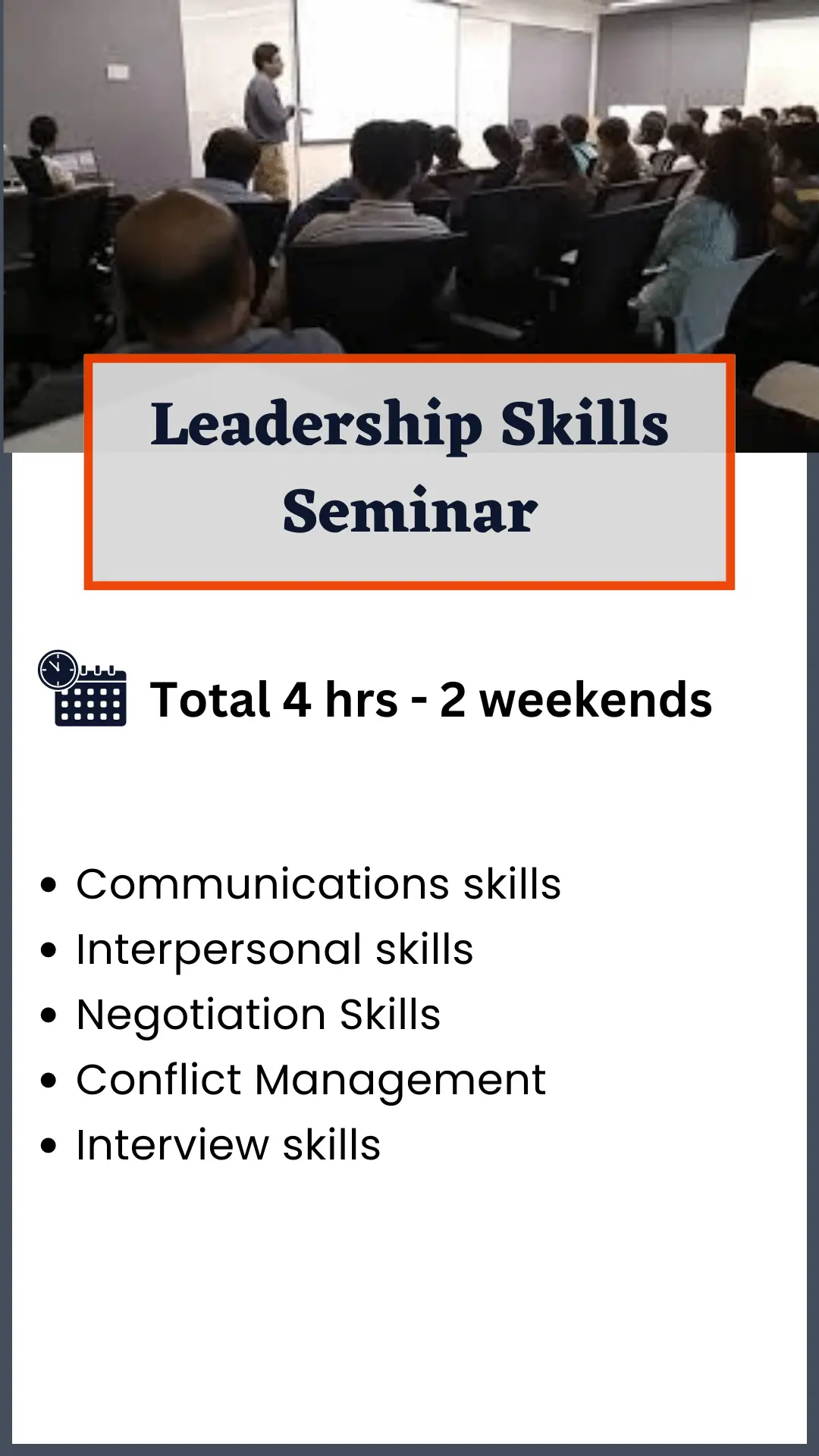 leadership skill seminar