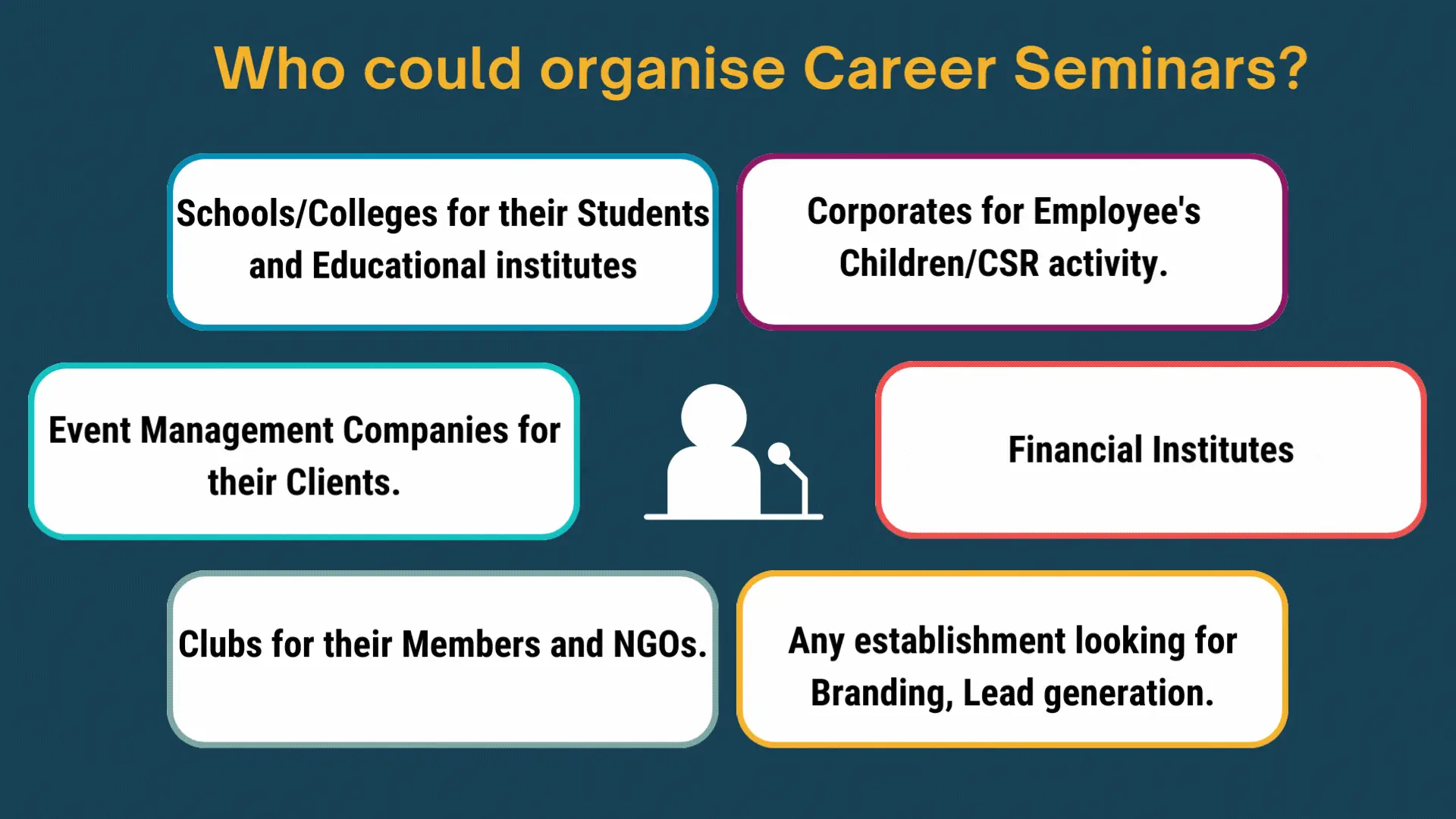 who organise career counselling seminars